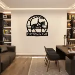Custom Horse Rider Metal Sign