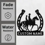 Custom Horse Riders Metal Sign
