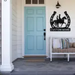 Custom Horse Riders Metal Sign