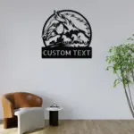 Custom Horses Scene Metal Sign