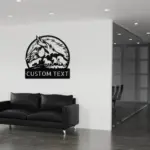 Custom Horses Scene Metal Sign