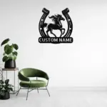 Custom Horseshoe Art Sign