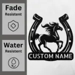 Custom Horseshoe Art Sign
