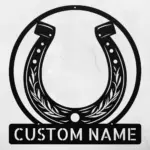 Custom Horseshoe Metal Art Sign