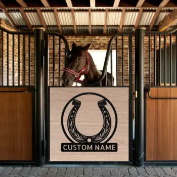 Custom Horseshoe Metal Art Sign