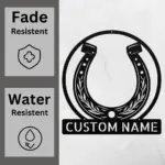 Custom Horseshoe Metal Art Sign