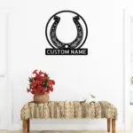 Custom Horseshoe Metal Art Sign
