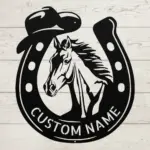 Custom Horseshoe Metal Sign