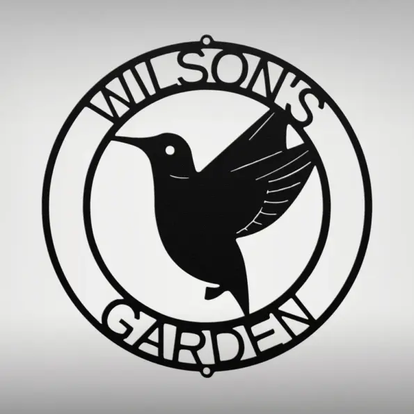 Custom Hummingbird Metal Sign