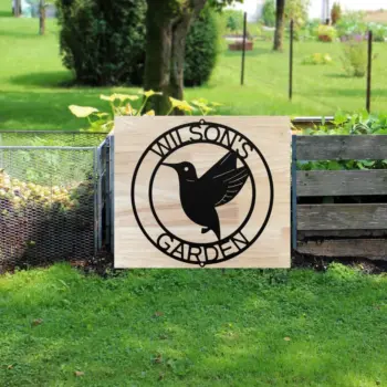 Custom Hummingbird Metal Sign