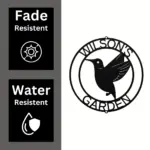 Custom Hummingbird Metal Sign