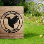 Custom Hummingbird Metal Sign