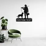 Custom Hunter And Dog Sign