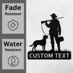 Custom Hunter And Dog Sign