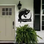 Custom Iguana Metal Sign