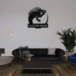 Custom Iguana Metal Sign