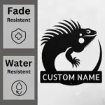 Custom Iguana Metal Sign