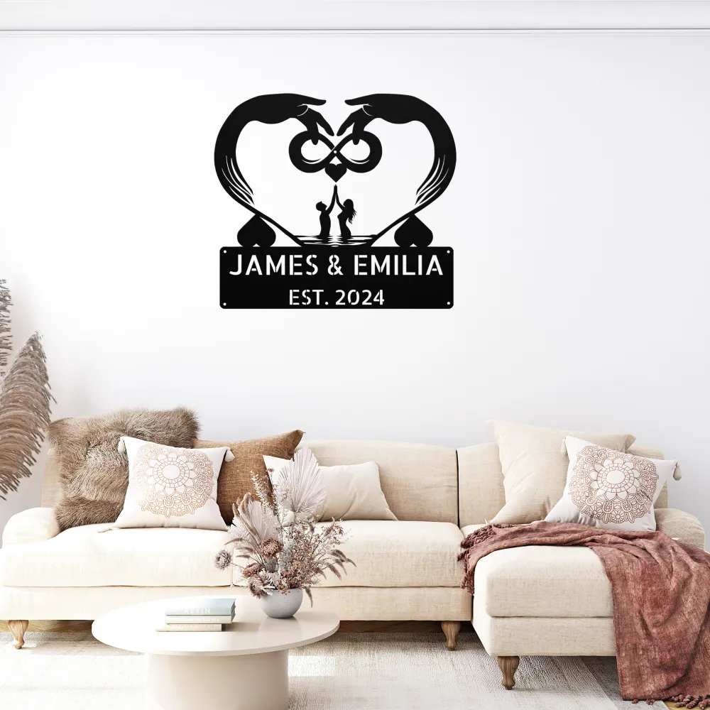 Custom Infinite Love Metal Sign Custom Infinite Love Metal Sign