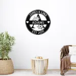 Custom Initial Family Name Metal Sign