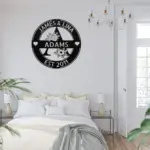 Custom Initial Family Name Metal Sign