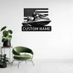 Custom Jet Ski Metal Sign