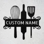 Custom Kitchen Tools Metal Sign