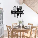 Custom Kitchen Tools Metal Sign