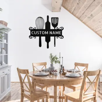 Custom Kitchen Tools Metal Sign
