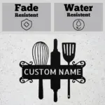 Custom Kitchen Tools Metal Sign