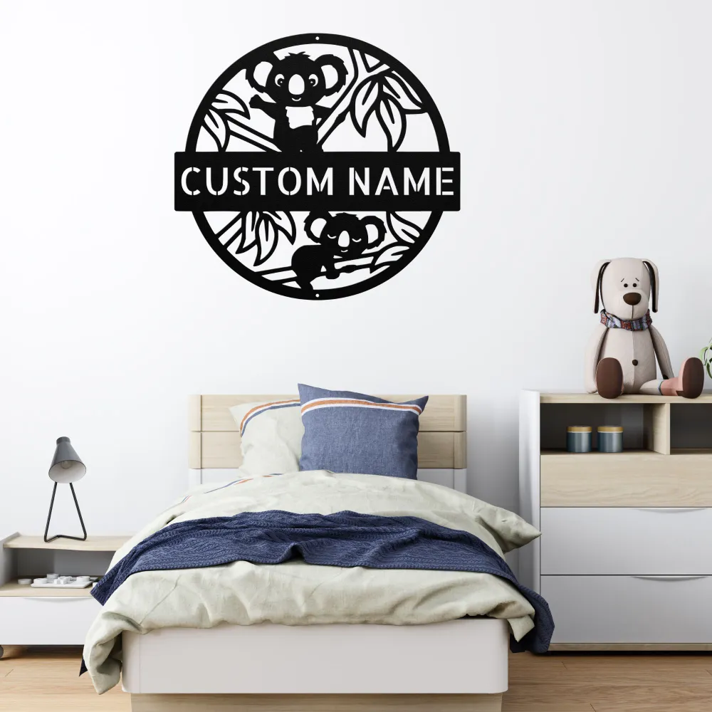 Custom Koala Metal Sign Custom Koala Metal Sign