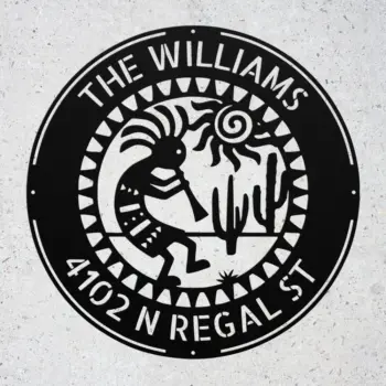 Custom Kokopelli Metal Sign