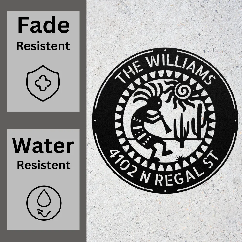 Custom Kokopelli Metal Sign Custom Kokopelli Metal Sign