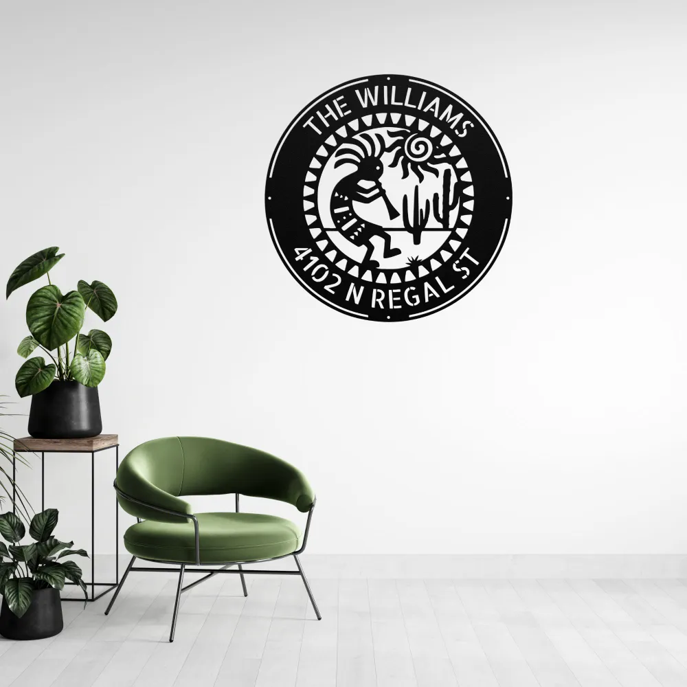 Custom Kokopelli Metal Sign Custom Kokopelli Metal Sign