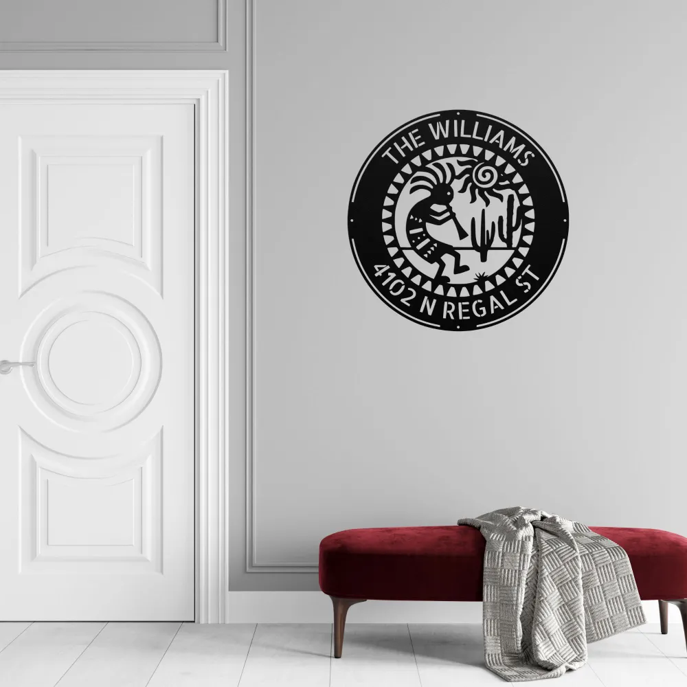 Custom Kokopelli Metal Sign Custom Kokopelli Metal Sign