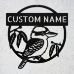 Custom Kookaburra Bird Metal Sign