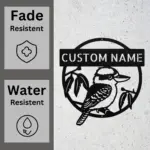 Custom Kookaburra Bird Metal Sign