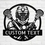 Custom Lacrosse Metal Sign
