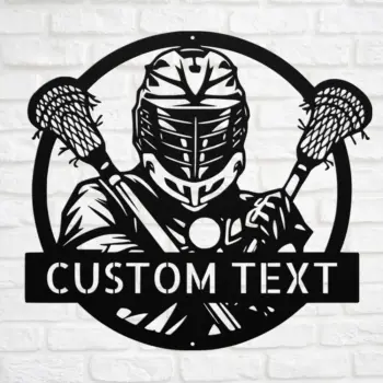 Custom Lacrosse Metal Sign