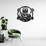 Custom Lacrosse Metal Sign