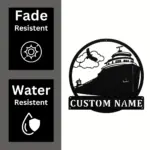 Custom Lake Freighter Ship Metal Sign