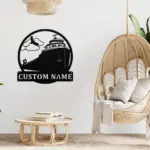 Custom Lake Freighter Ship Metal Sign