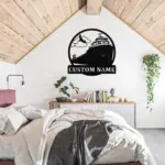 Custom Lake Freighter Ship Metal Sign