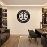 Custom Law Firm Metal Sign