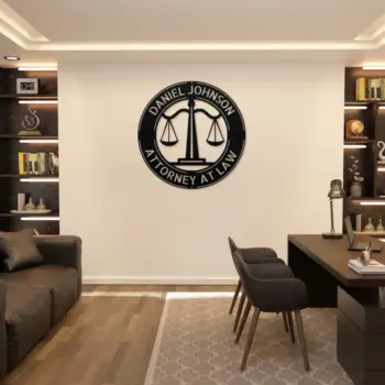 Custom Law Firm Metal Sign