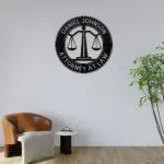 Custom Law Firm Metal Sign