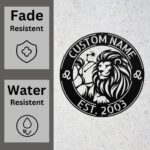 Custom Leo Zodiac Metal Sign