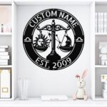 Custom Libra Zodiac Metal Sign