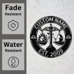 Custom Libra Zodiac Metal Sign