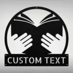Custom Library Metal Sign