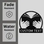 Custom Library Metal Sign